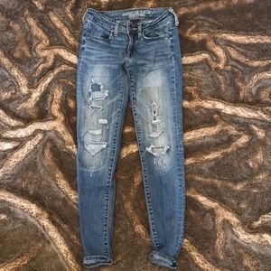 American eagle super stretch jeggings jeans 2